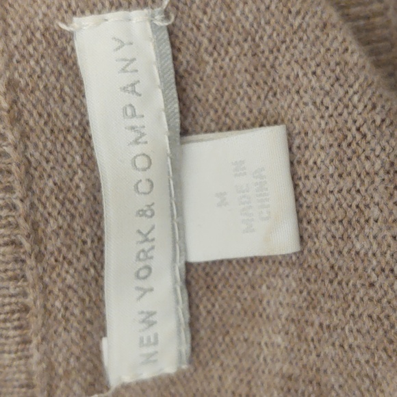 New York & Company Size M Belted Sweater Dress - Picture 11 of 12